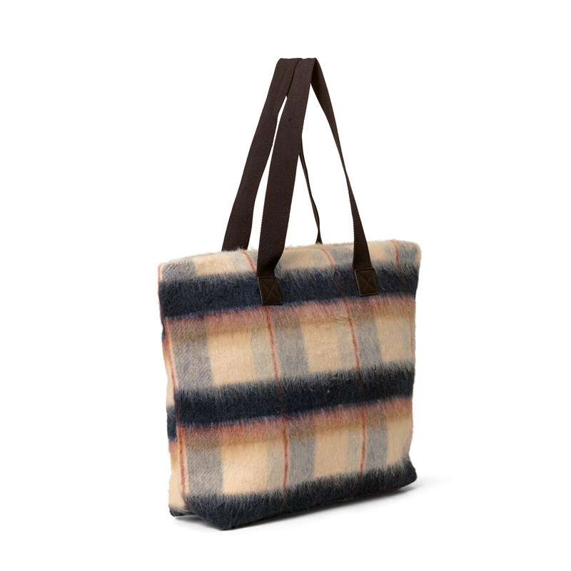 DAY ET Shopper Day Woolen Check  Blå/gul 2