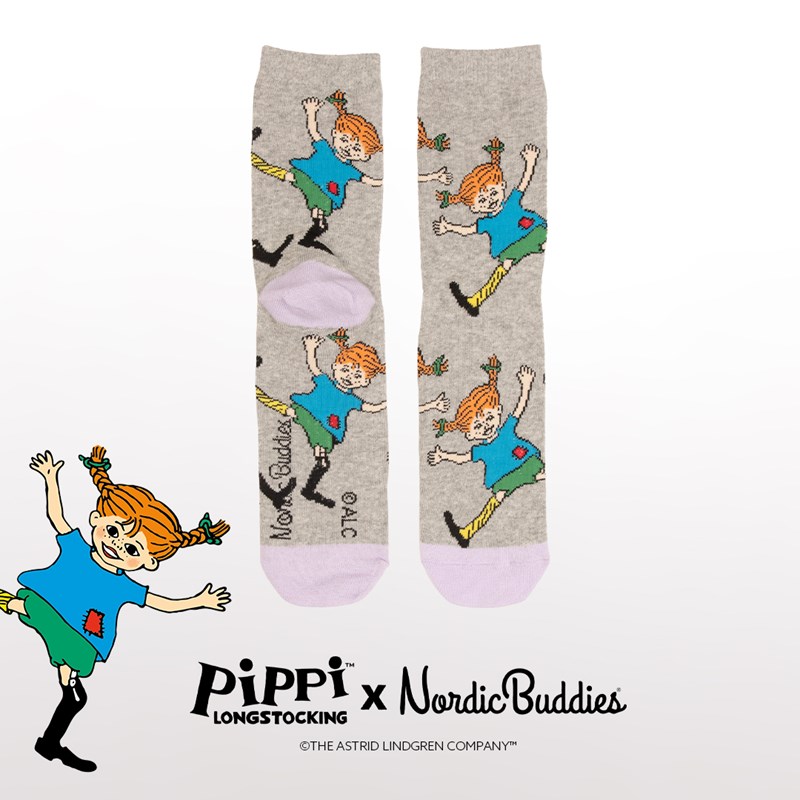 Nordic Buddies Strumpor Pippi  Persika Str. 36-42 4