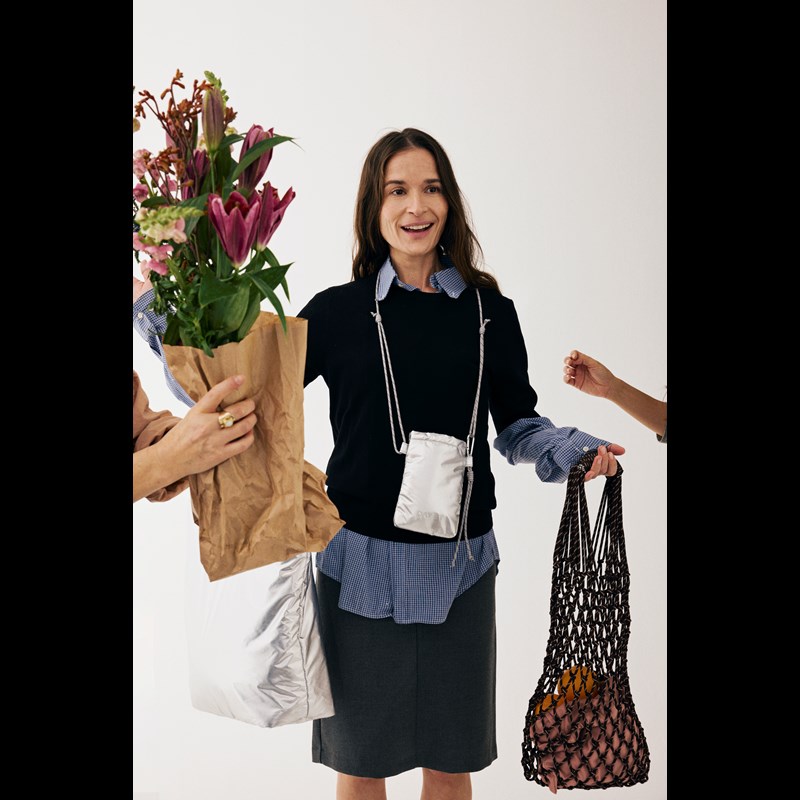 DAY ET Shoppingnät Day Knotting Mörk Bordeaux 5