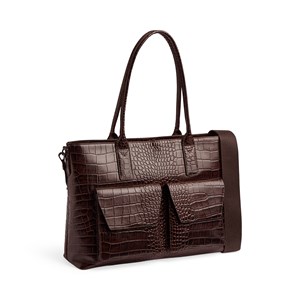Markberg Datorväska KelseyMBG Croco 14" M. Brun