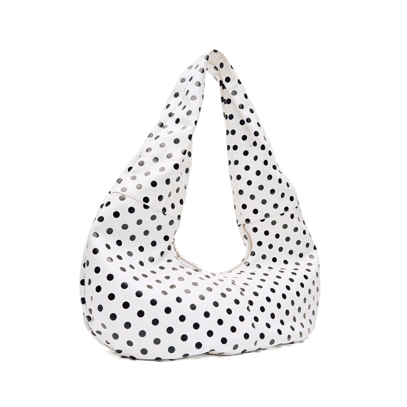 Núnoo Skuldertaske Big Alma Polka Sort/prikker 2