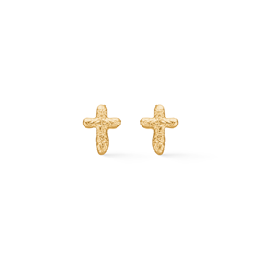 Studio Z Ørestikker Faithful Cross Guld