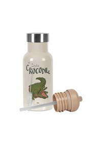 Konges Sløjd Termo Flaskor Crocodile Beige/grön