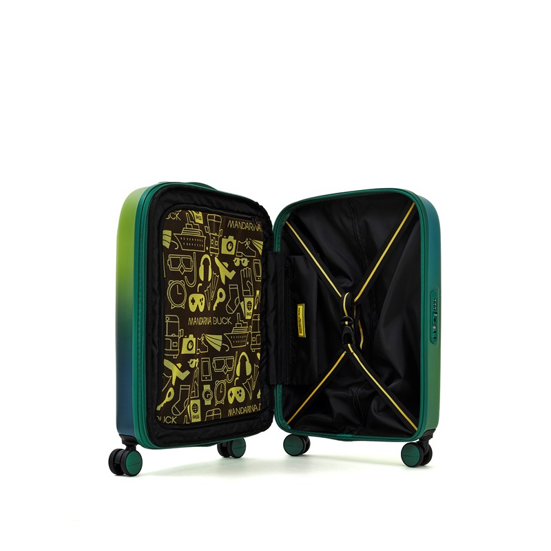Mandarina Duck Kuffert Logoduck + Aurora Blå/gul 55 Cm 4