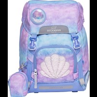 Beckmann Skoletaske Classic Seashell lyseblå/lilla 1