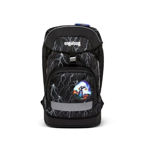 Ergobag Skoletaske Prime Super Reflect Sort/grå