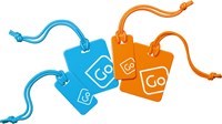 Go Travel Kuffertmærker Blå/orange 1