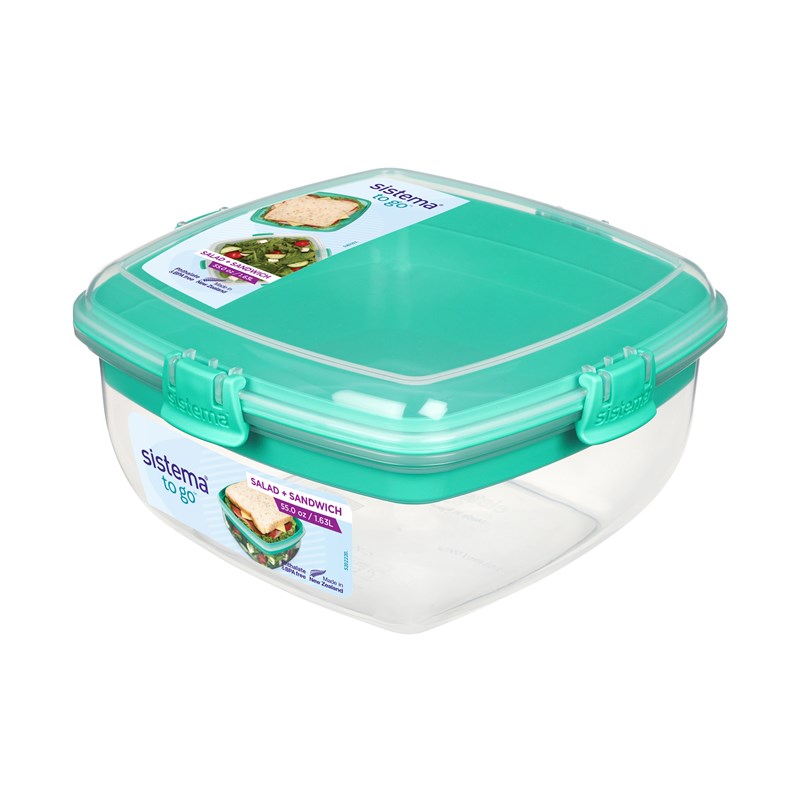 Sistema Madkasse Salat & Sandwich Boks Grøn 1