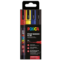 POSCA Pennor POSCA PC-3M 4-pack Multi