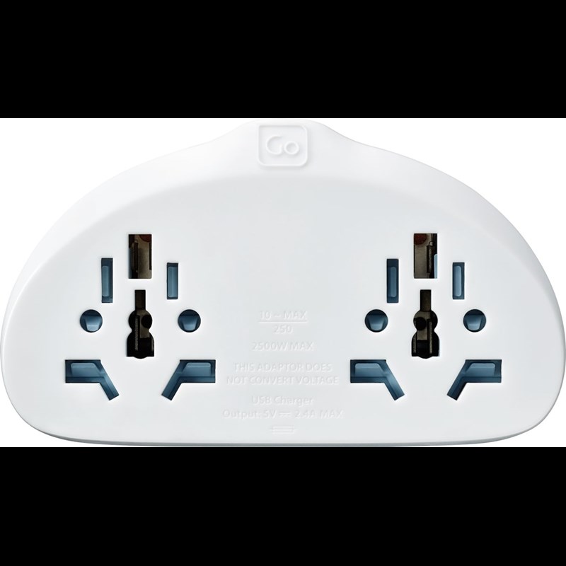 Go Travel Adapter Worldwide Duo Vit 3