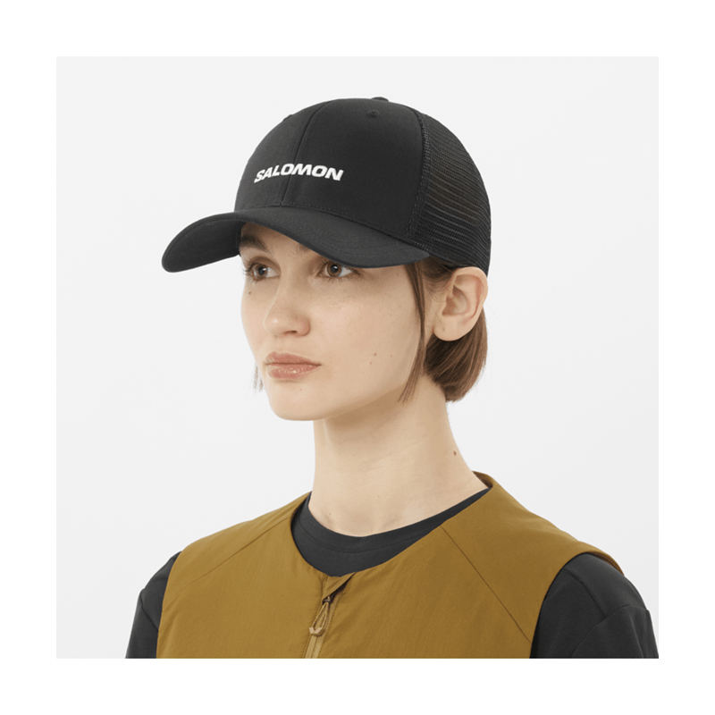 Salomon Kasket Logo Trucker Sort Str S/M 4