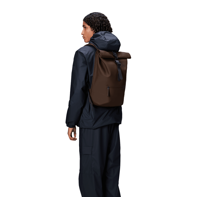 RAINS Ryggsäck Rolltop Rucksack Brun 2