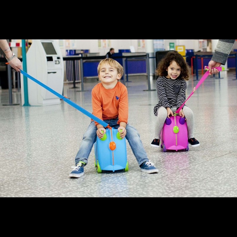 Trunki Børnekuffert med hjul Trixie Pink 6