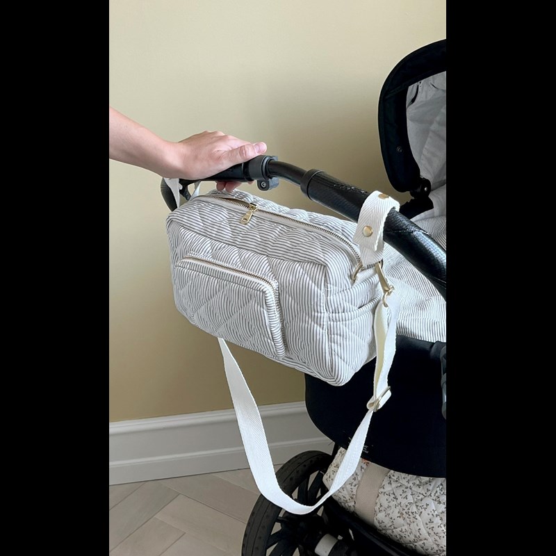 Cam Cam Copenhagen Pusletaske S Stripes Blue Stribet 3