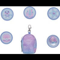 Beckmann Miniryggsäck buttons Seashell ljusblå/lila