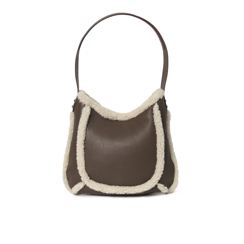 DAY ET Axelväska Day Faux Shearling Brun 3