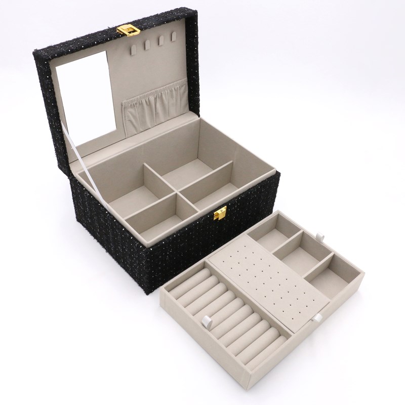 Conmé Smykkeskrin Ellen stor Sort 4