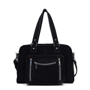 Núnoo Skuldertaske Mille new suede Sort
