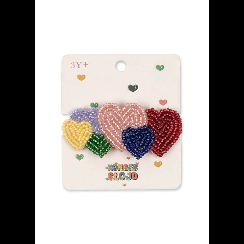 Konges Sløjd Hårspänne Beaded Röd 3