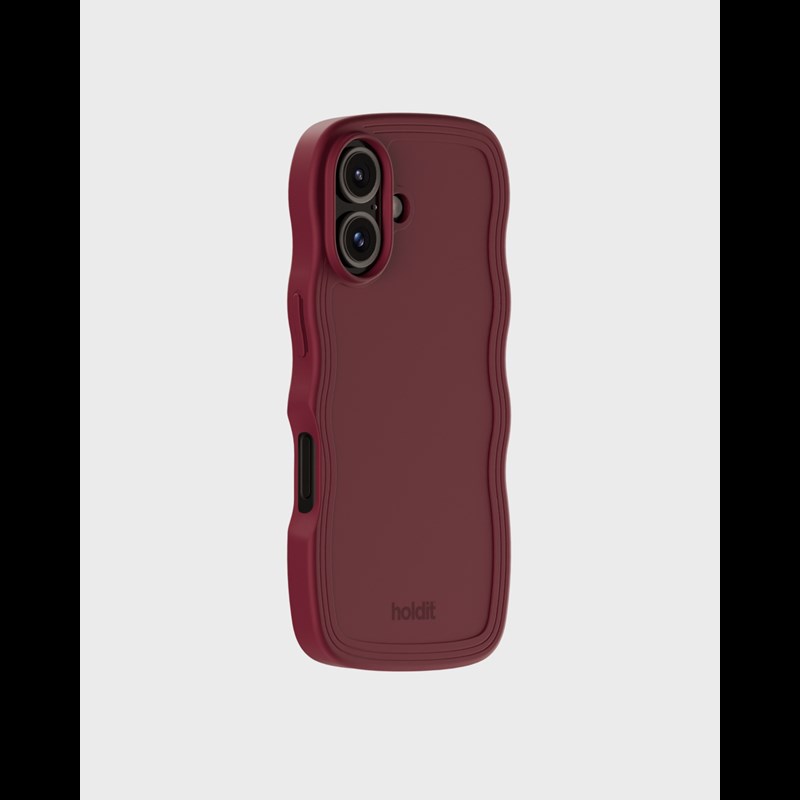 Holdit Mobilcover Wavy Bordeaux Iphone 16 2