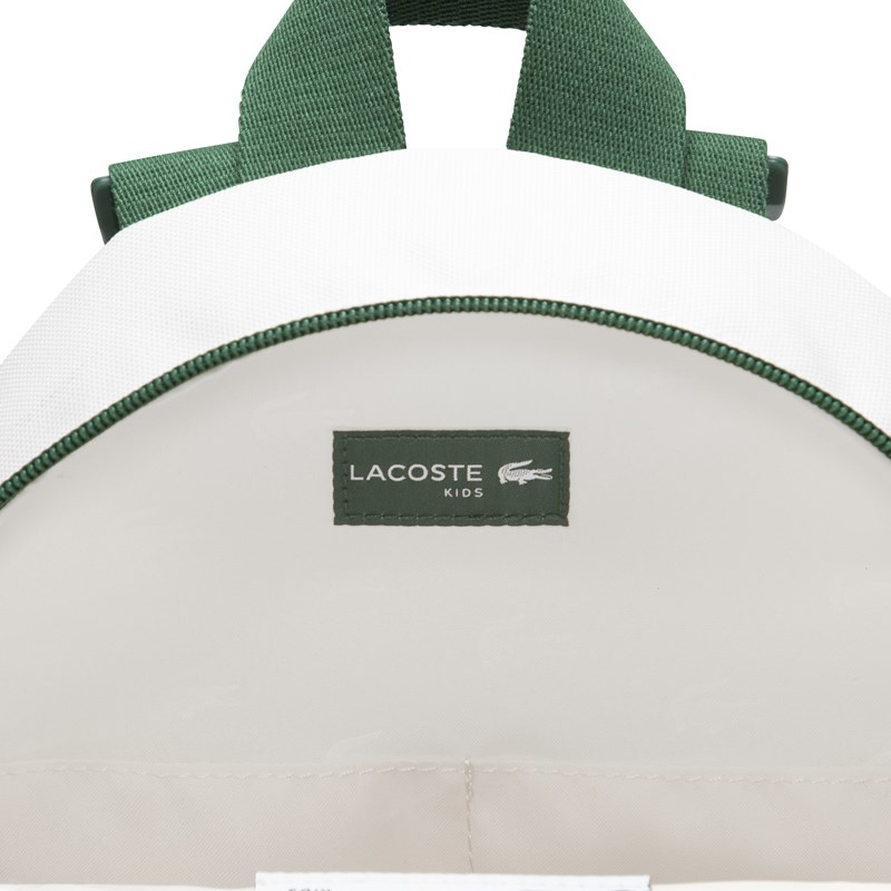 Lacoste Børnehaverygsæk Core Mini Hvid/grøn 5