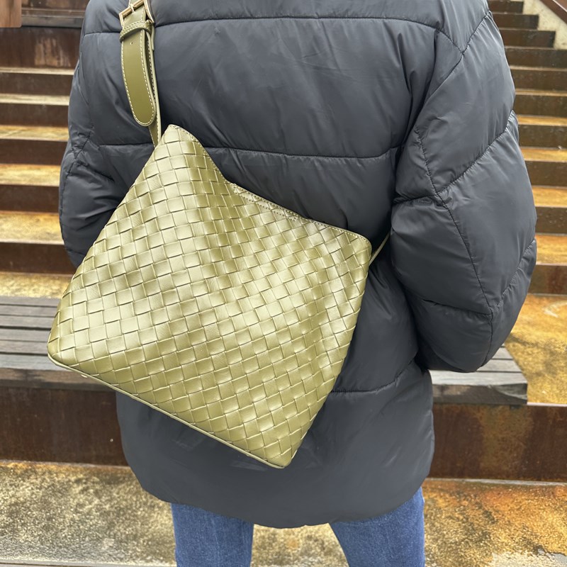 Conmé Skuldertaske Konny Braid Oliven Grøn 6