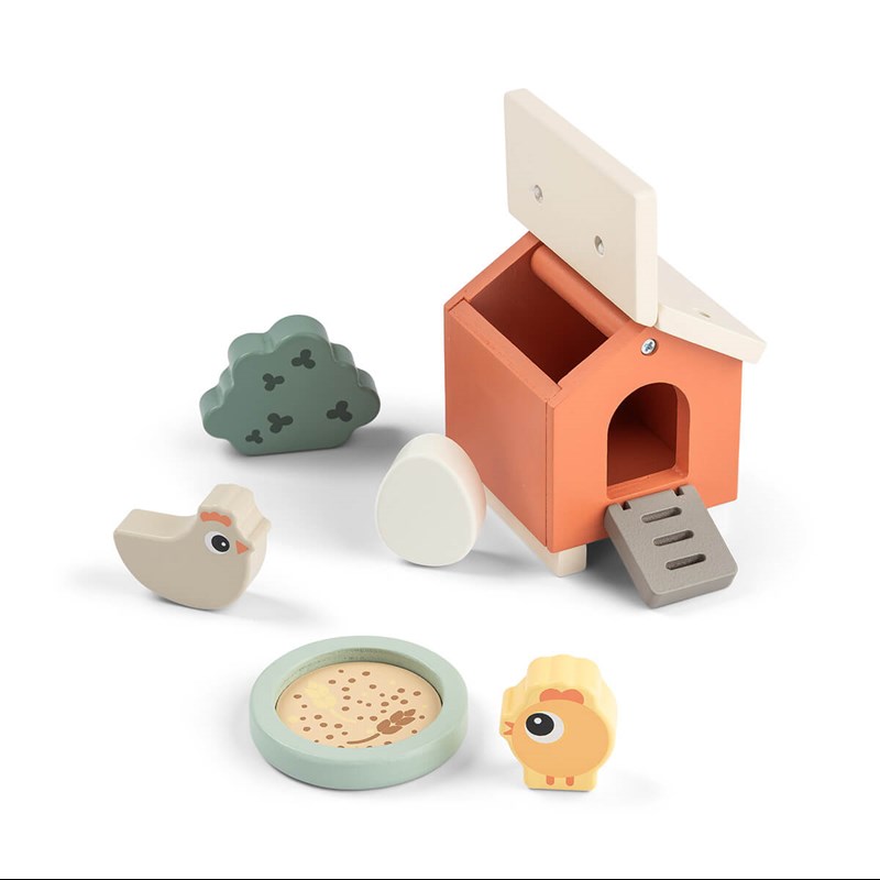 Done By Deer Lekställ Tiny Farm Clucky Multi 3