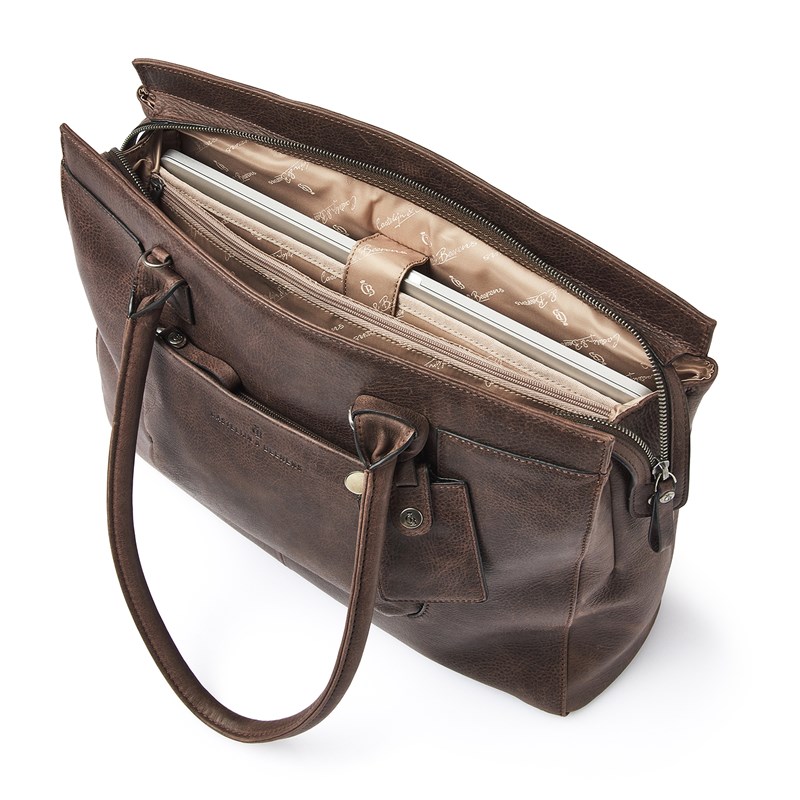 Castelijn & Beerens Axelväska RFID Mocca Brun 15" 7