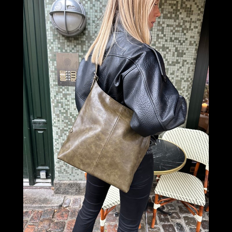 Conmé Skuldertaske Mimi Oliven Grøn 13" 6