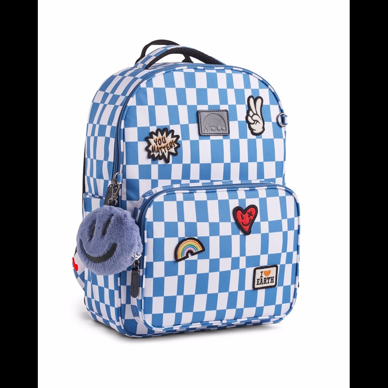 Molo Skolväska Mates  Blå ruta 1