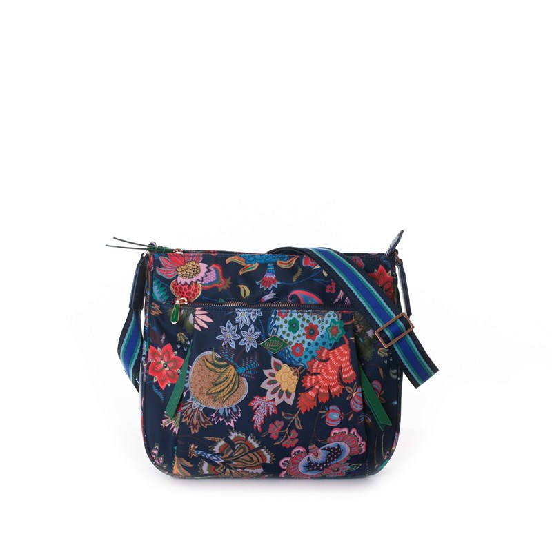 Oilily Skuldertaske M    Blå Blomst 1