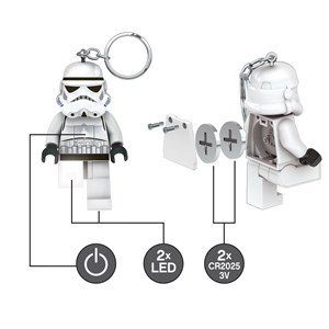 LEGO Bags Nyckelring LED Stormtrooper Vit/Svart alt image