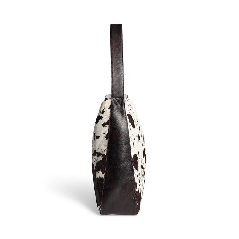 MARKBERG Skuldertaske Shelby Cow Print Brun/Beige 4