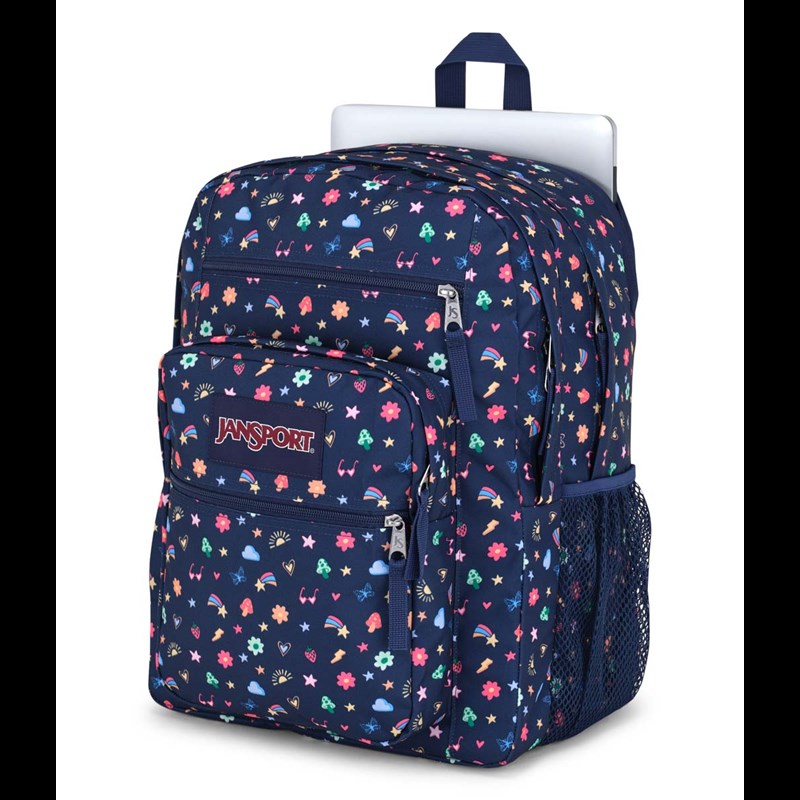 JanSport Ryggsäck Big Student Svart med mönster 15" 4