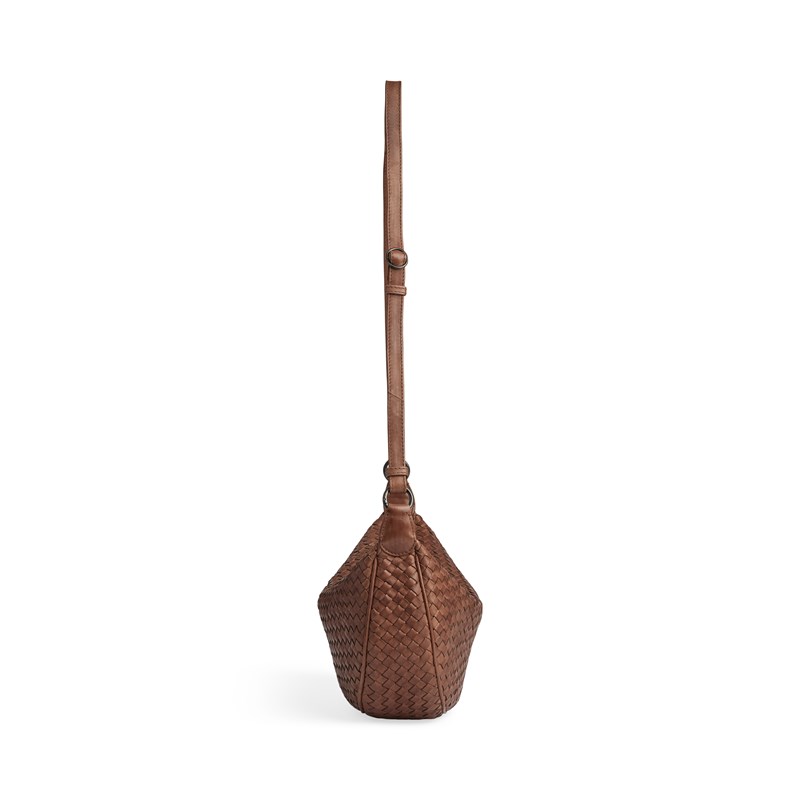 MARKBERG Skuldertaske Musembg Weave Cognac 4
