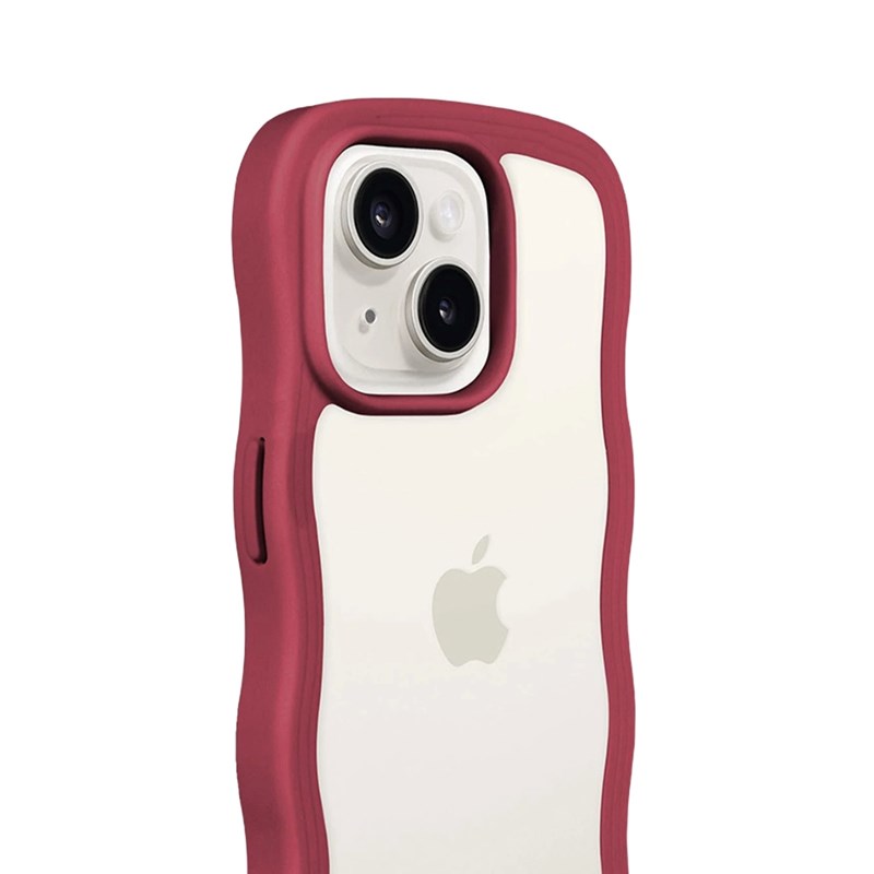 Holdit Mobilfodral Wavy Röd/Vit iPhone 13/14/15 4