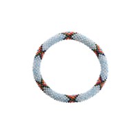 By Stær Armband Nepal Nr. 1184 Vit/Orange 1
