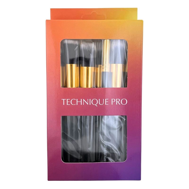 Technique Pro Makeupbørster Basic Guld/sort 3