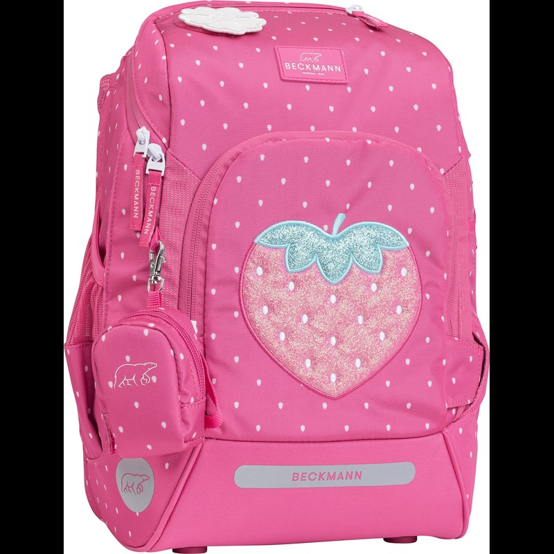 Beckmann Skoletaske Active Air Strawber Pink mønster 2