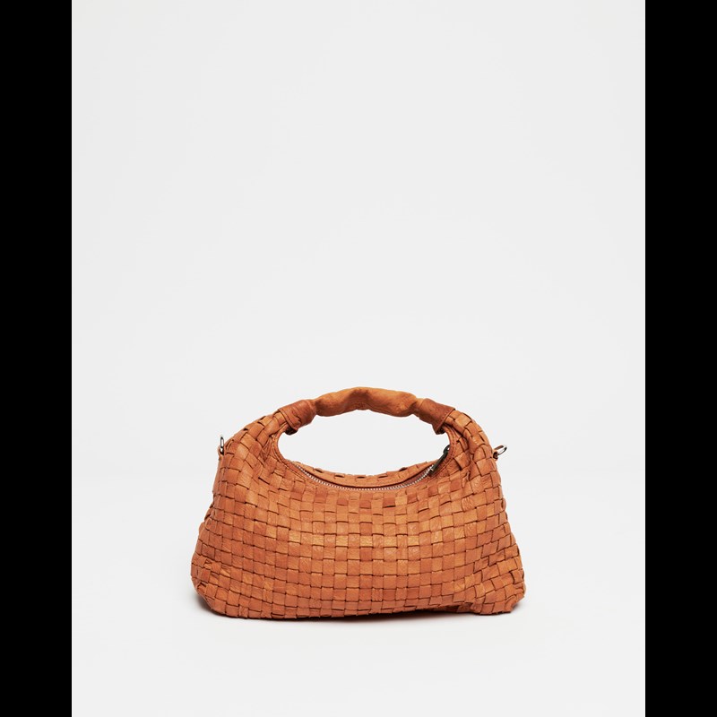 Núnoo Håndtaske Dandy Braided Cognac 5