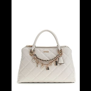 Guess Handväska Libby Naturvit