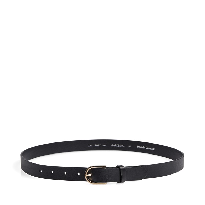 MARKBERG Bælte Tayla Sort/Guld 85 Cm 2