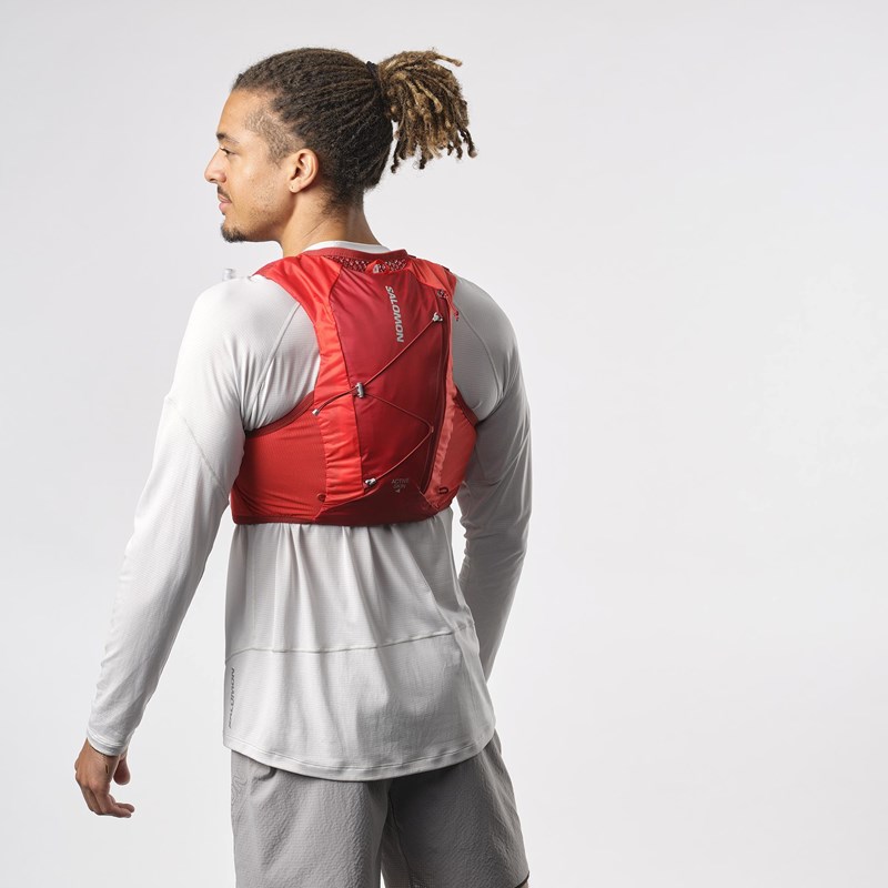 Salomon Løbevest Active Skin 4 Rød Str M 2