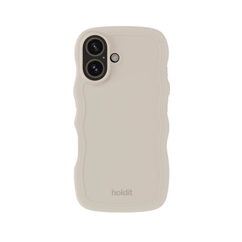 Holdit Mobilcover Wavy Beige Iphone 16 1