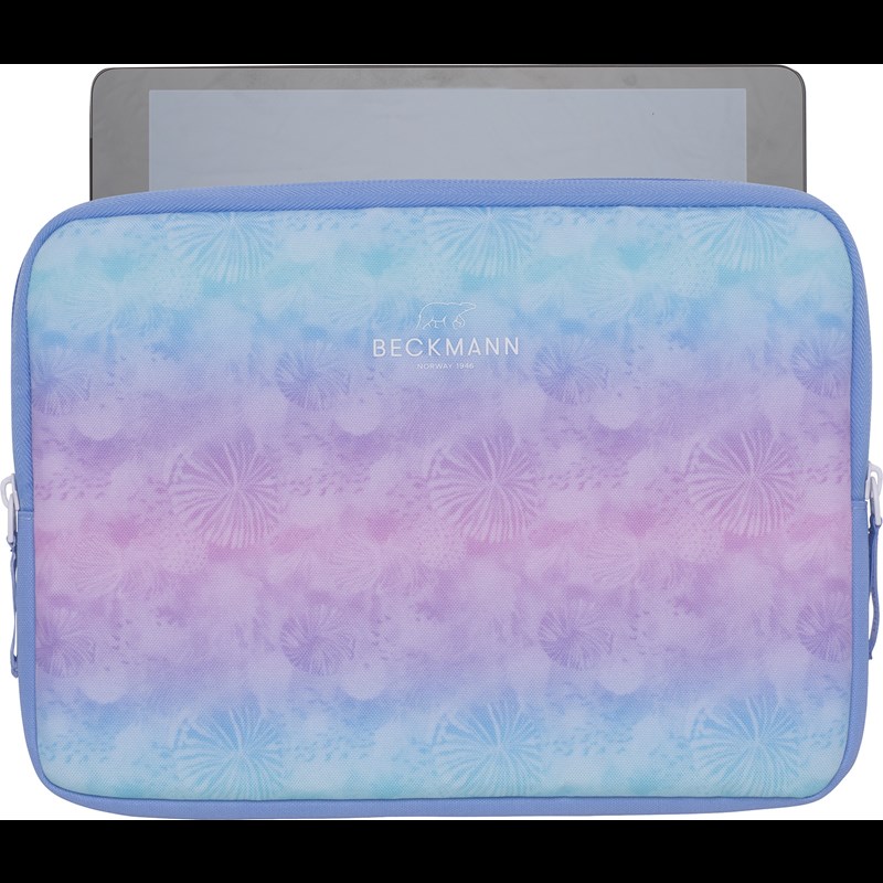 Beckmann Computer Sleeve Seashell lyseblå/lilla 2