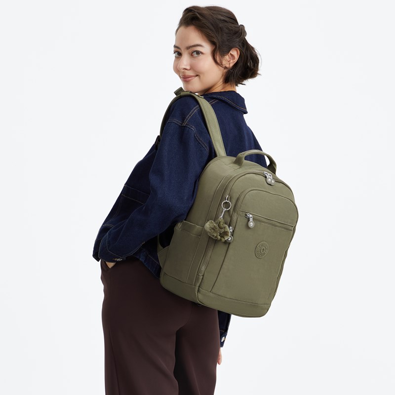 Kipling Rygsæk Seoul Cabin Army Grøn 9