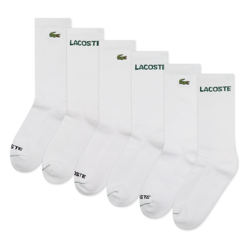 Lacoste Strumpor 6-pak Vit 38-42 3