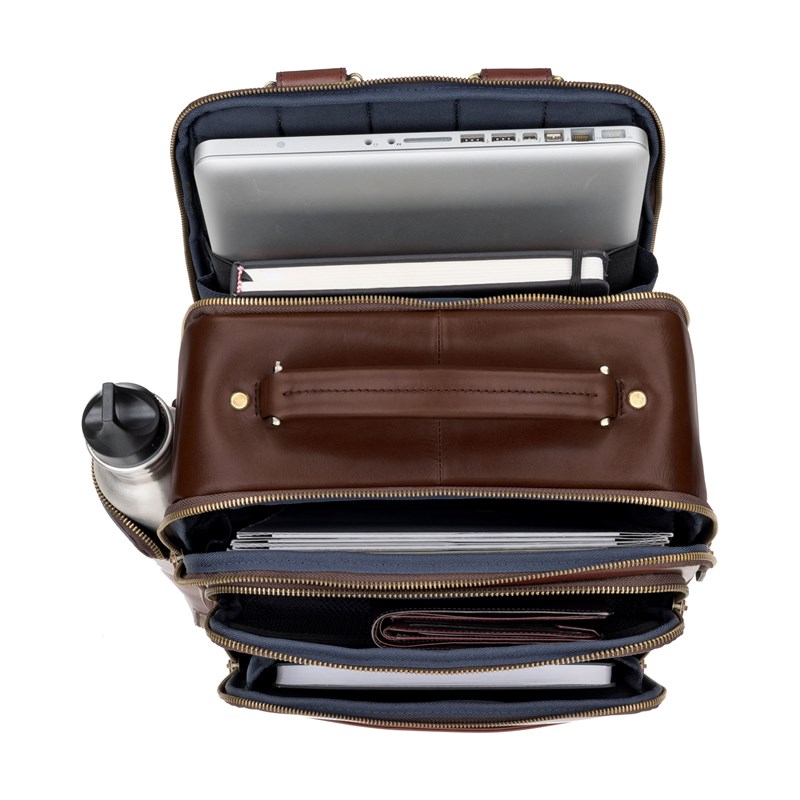 Leonhard Heyden Rygsæk Cambridge Brun/rød 15" 2