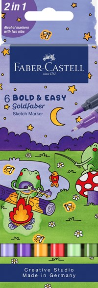 Faber-Castell Tuscher Sketch Bold&Easy 6 st. Multi