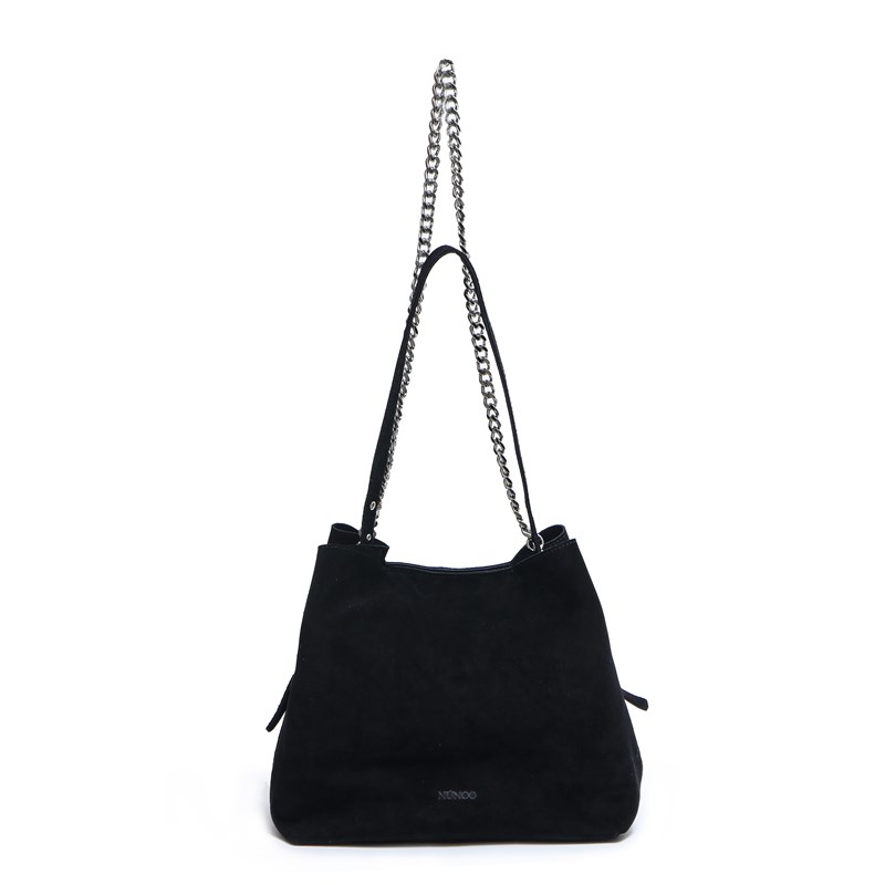 Núnoo Skuldertaske Chiara new suede Sort 4